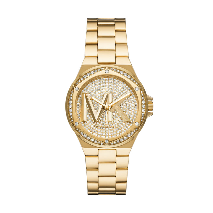 Michael Kors Lennox Three-Hand Gold-Tone Stainless Steel Women&