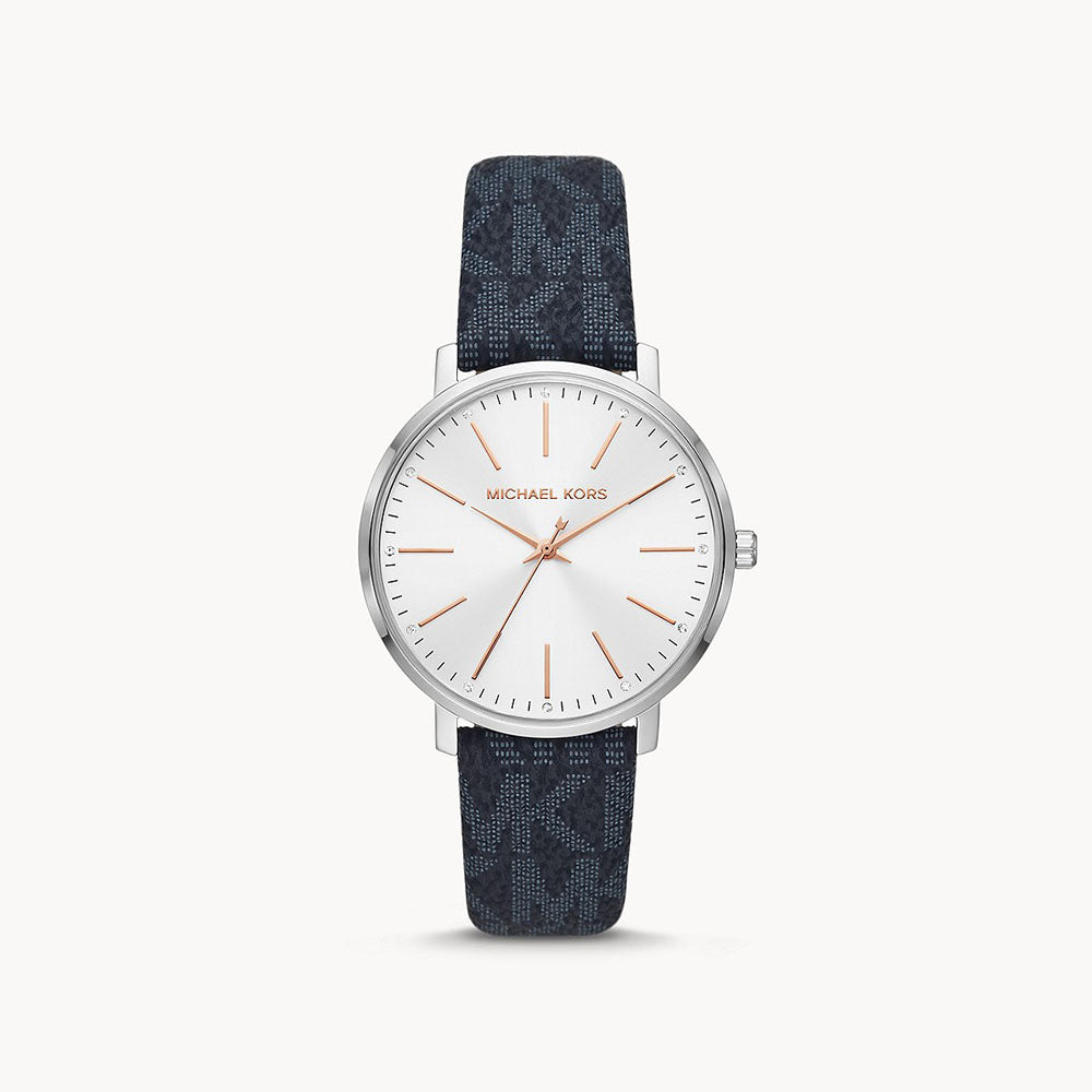 Michael Kors Pyper Three-Hand Navy Pvc Women&