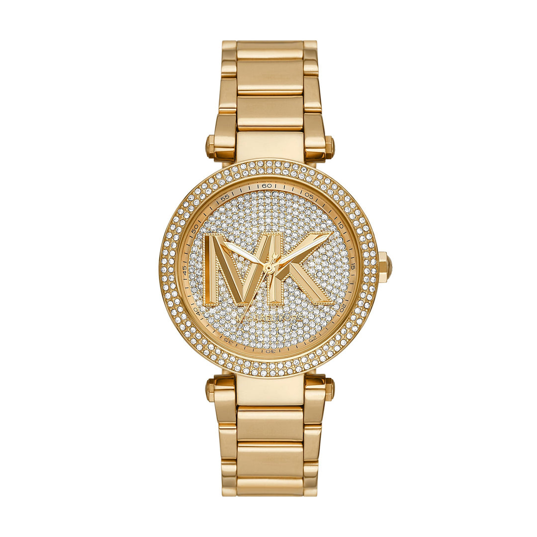 Michael Kors Parker Three-Hand Gold-Tone Stainless Steel Women&