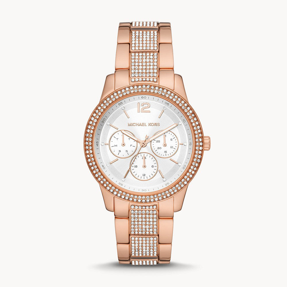 Michael Kors Tibby Multifunction Rose Gold-Tone Stainless Steel Women&