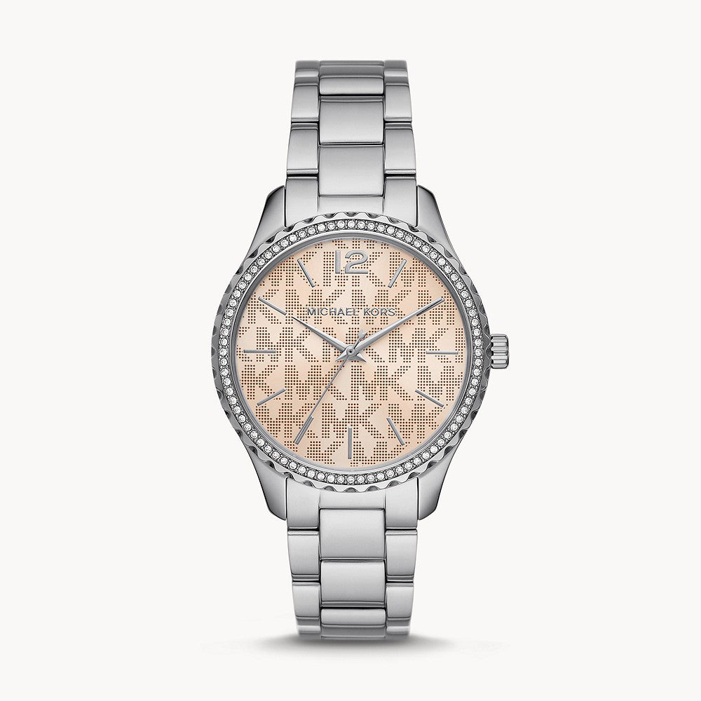 Michael Kors Layton Three-Hand Stainless Steel Women&