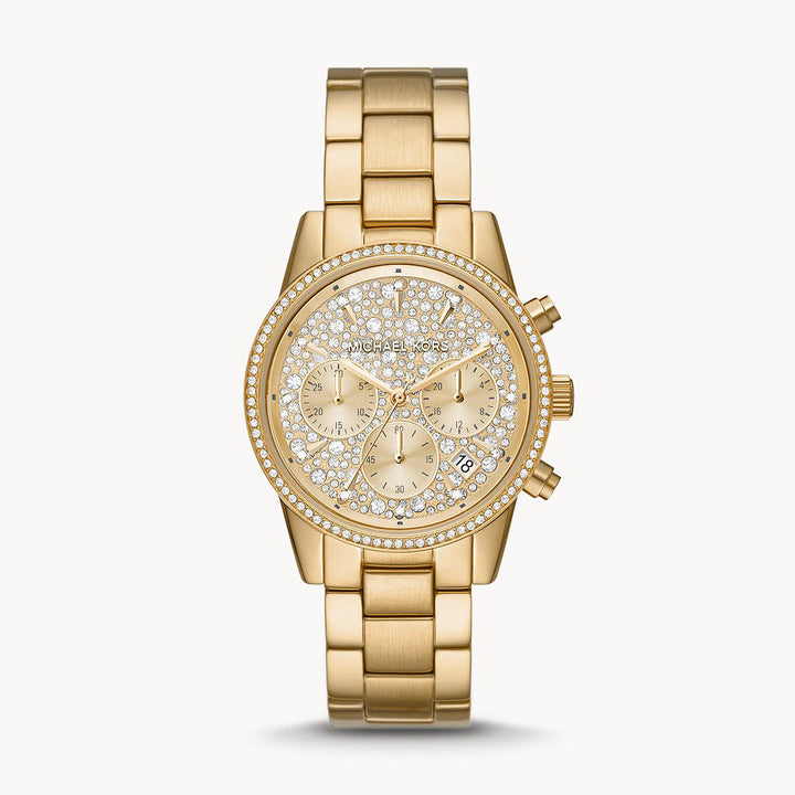 Michael Kors Bryant Chronograph Gold-Tone Stainless Steel Women's Watch - MK7310
