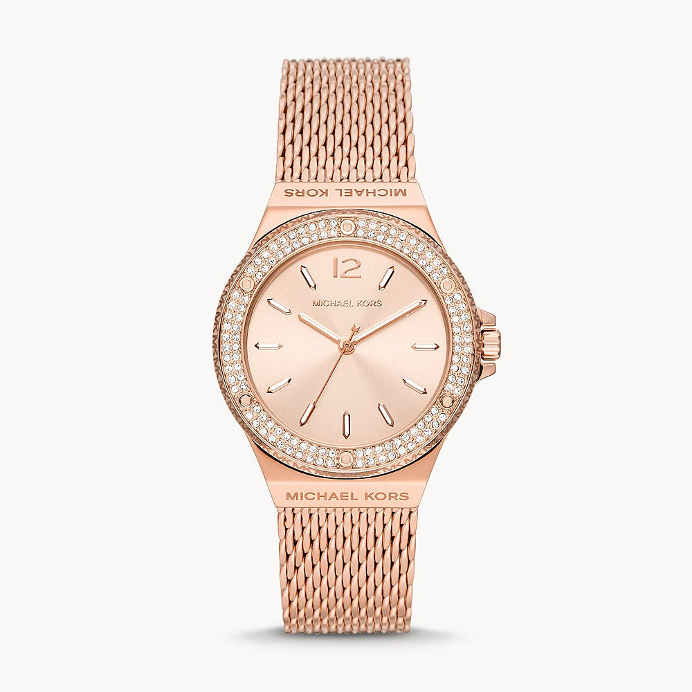 Michael Kors Lennox Rose Gold Stainless Steel Women&