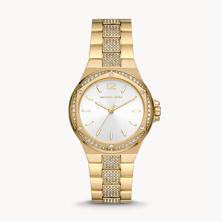 Michael Kors Lennox Three-Hand Gold-Tone Stainless Steel Women&