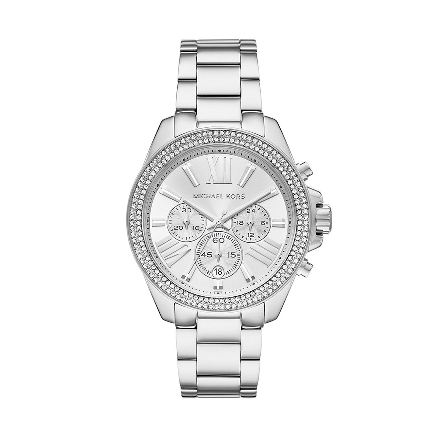 Michael Kors Wren Women's Silver Stainless Steel Watch – Jacobs Jewels ...