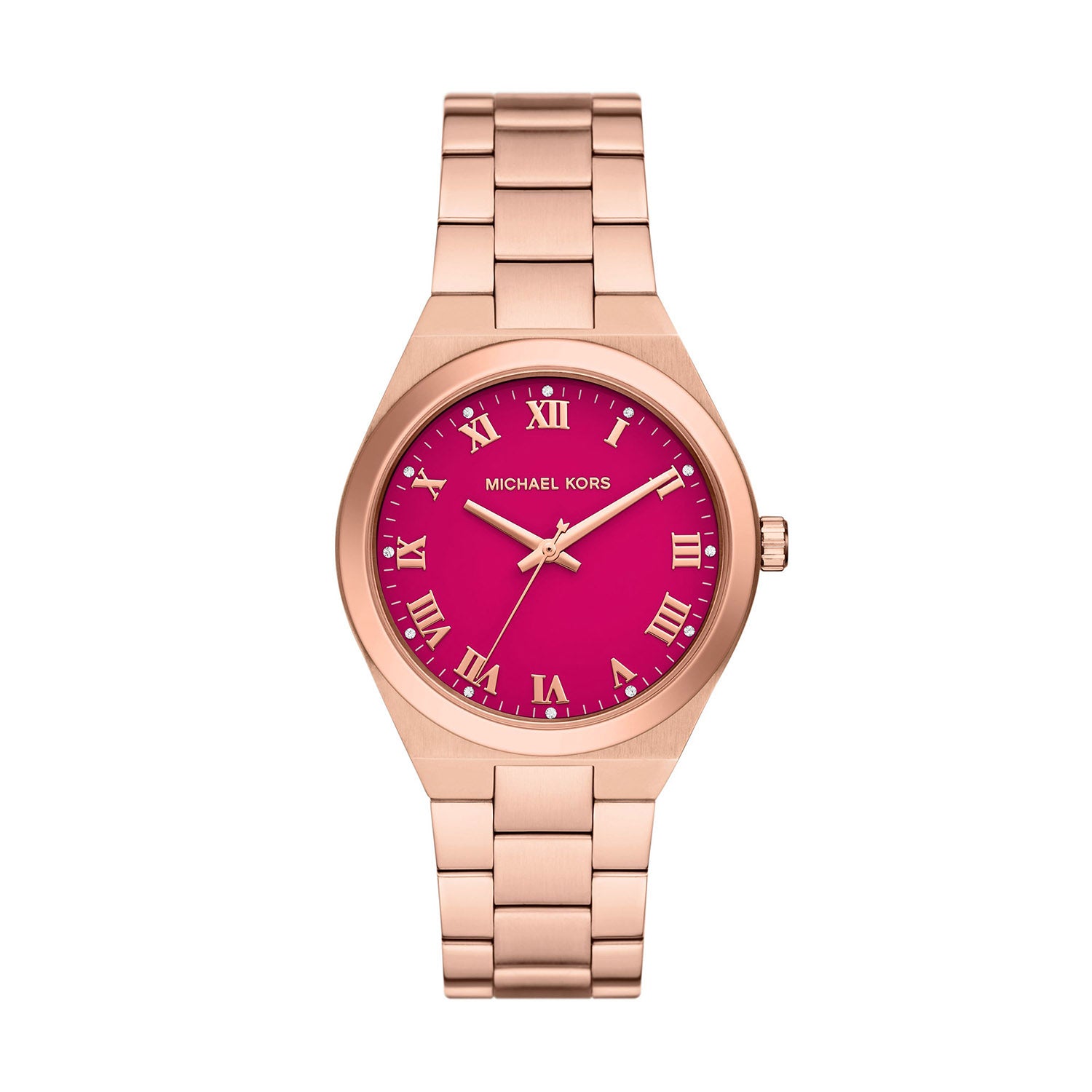 Michael Kors Lennox Rose Gold Stainless Steel Women's Watch – Jacobs ...
