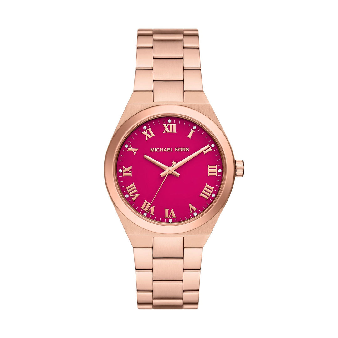 Michael Kors Lennox Rose Gold Stainless Steel Women&