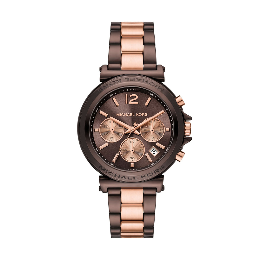 Michael Kors Ladies Brown Stainless Steel Women&