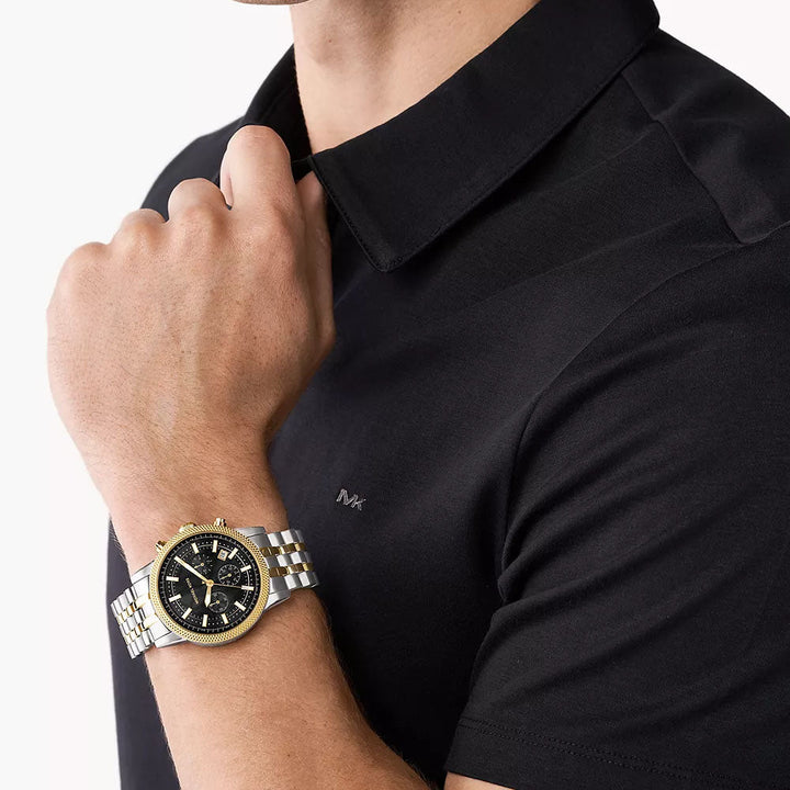 Michael Kors Hutton Men's Chronograph Two-Tone Stainless Steel Watch - MK8954