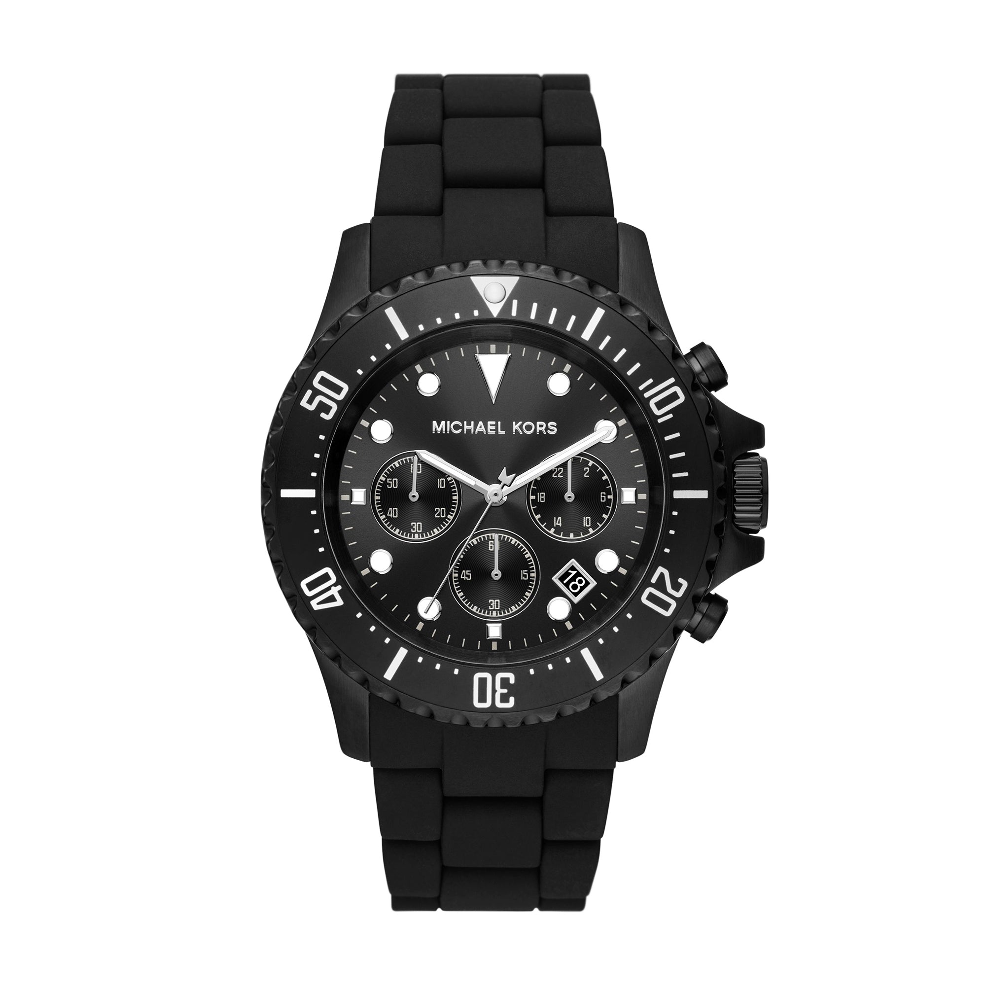 Michael Kors Everest Chronograph Two-Tone Stainless Steel And Silicone ...