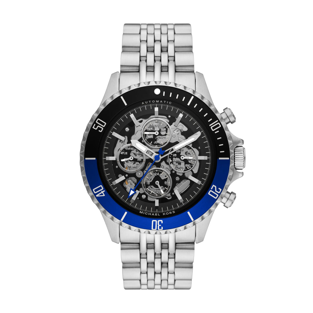 Michael Kors Bayville Automatic Chronograph Stainless Steel Men&