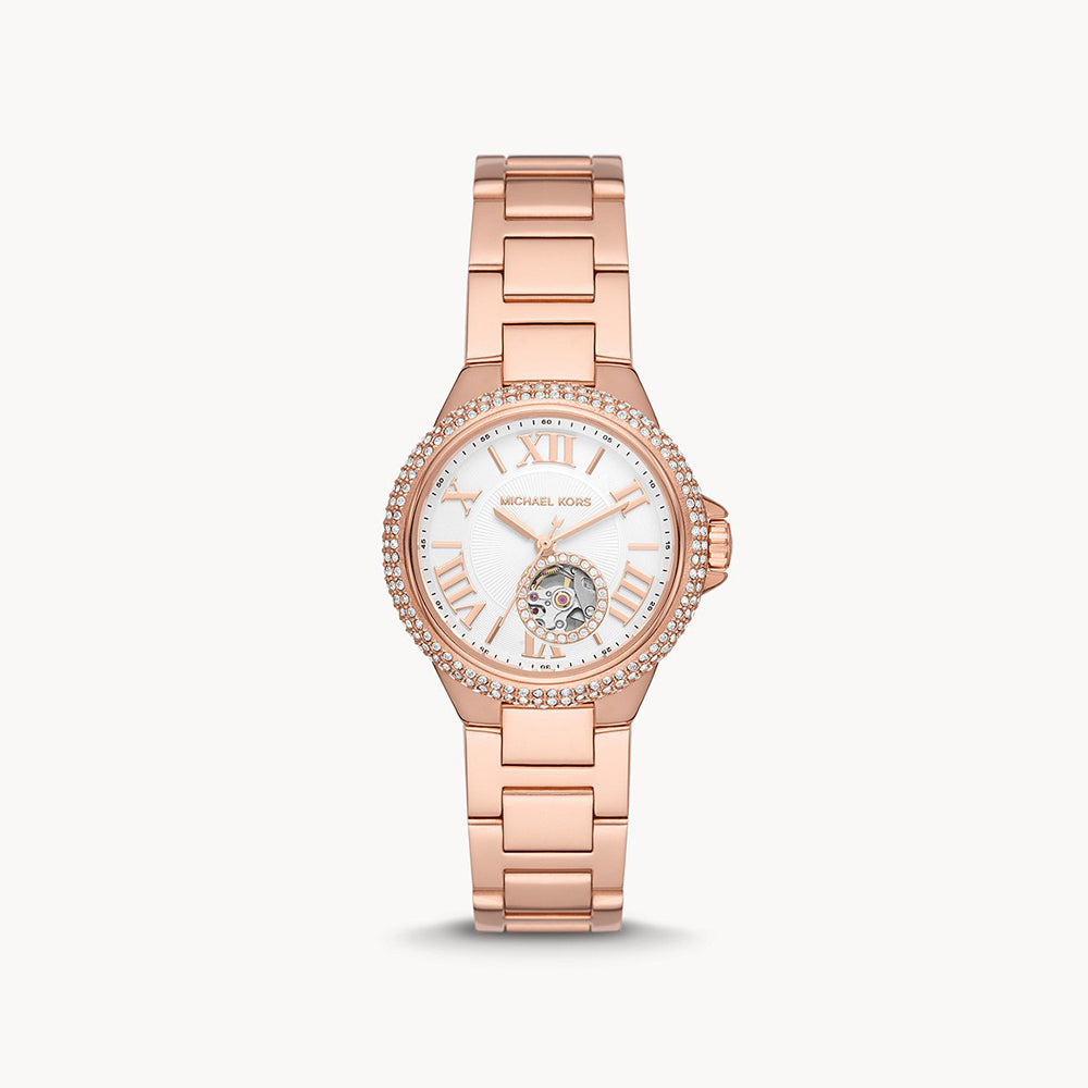 Michael Kors Camille Rose Gold Stainless Steel Women&