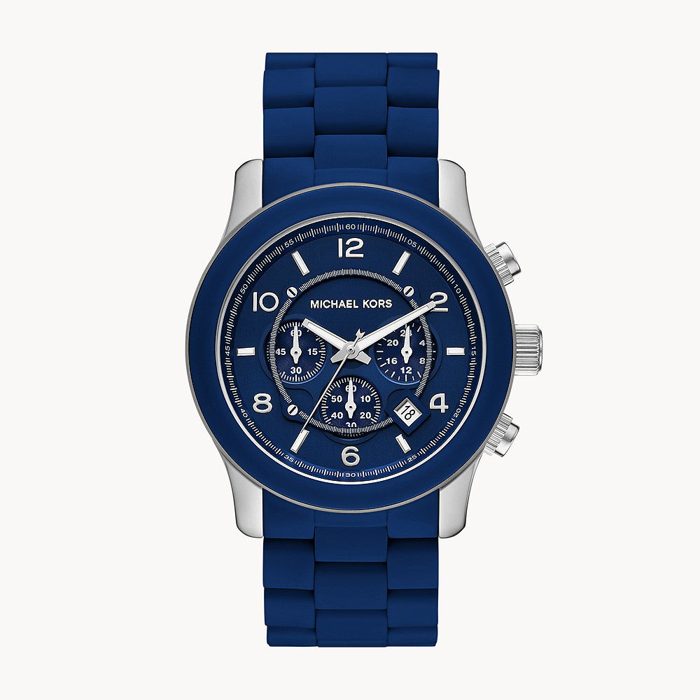 Michael Kors Runway Silver Stainless Steel Men&