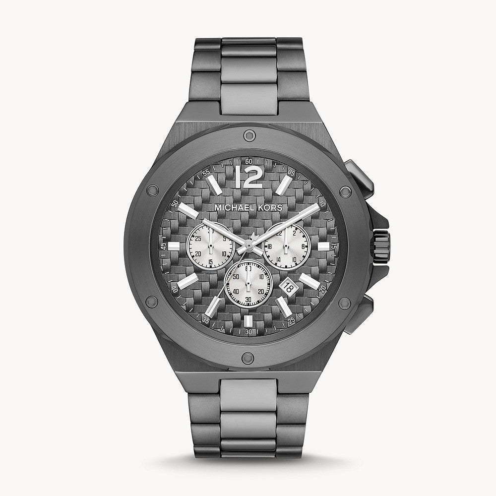 Michael Kors Lennox Chronograph Gunmetal Stainless Steel Men&