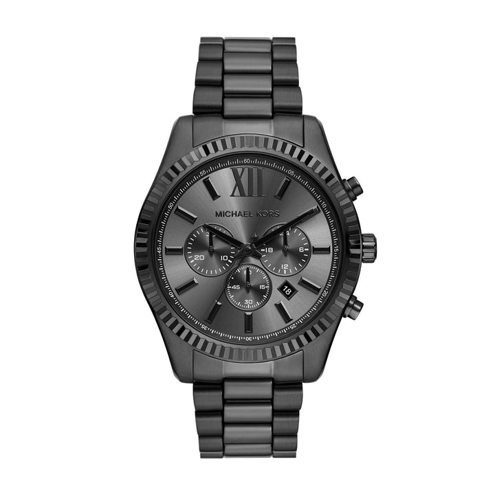 Michael Kors Lexington Black Stainless Steel Men&