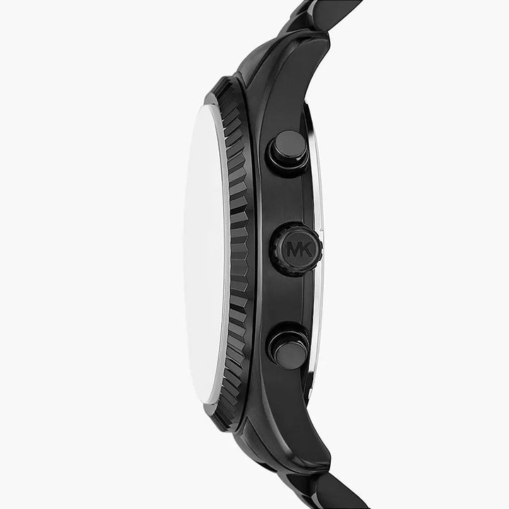 Michael Kors Lexington Black Stainless Steel Men&