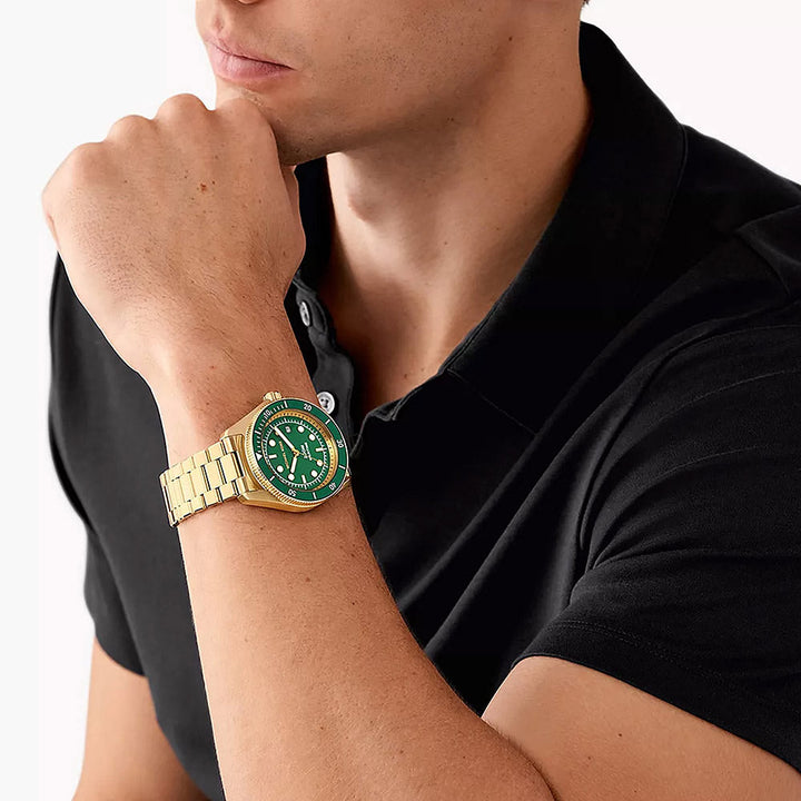 Michael Kors Maritime Gold Stainless Steel Men&