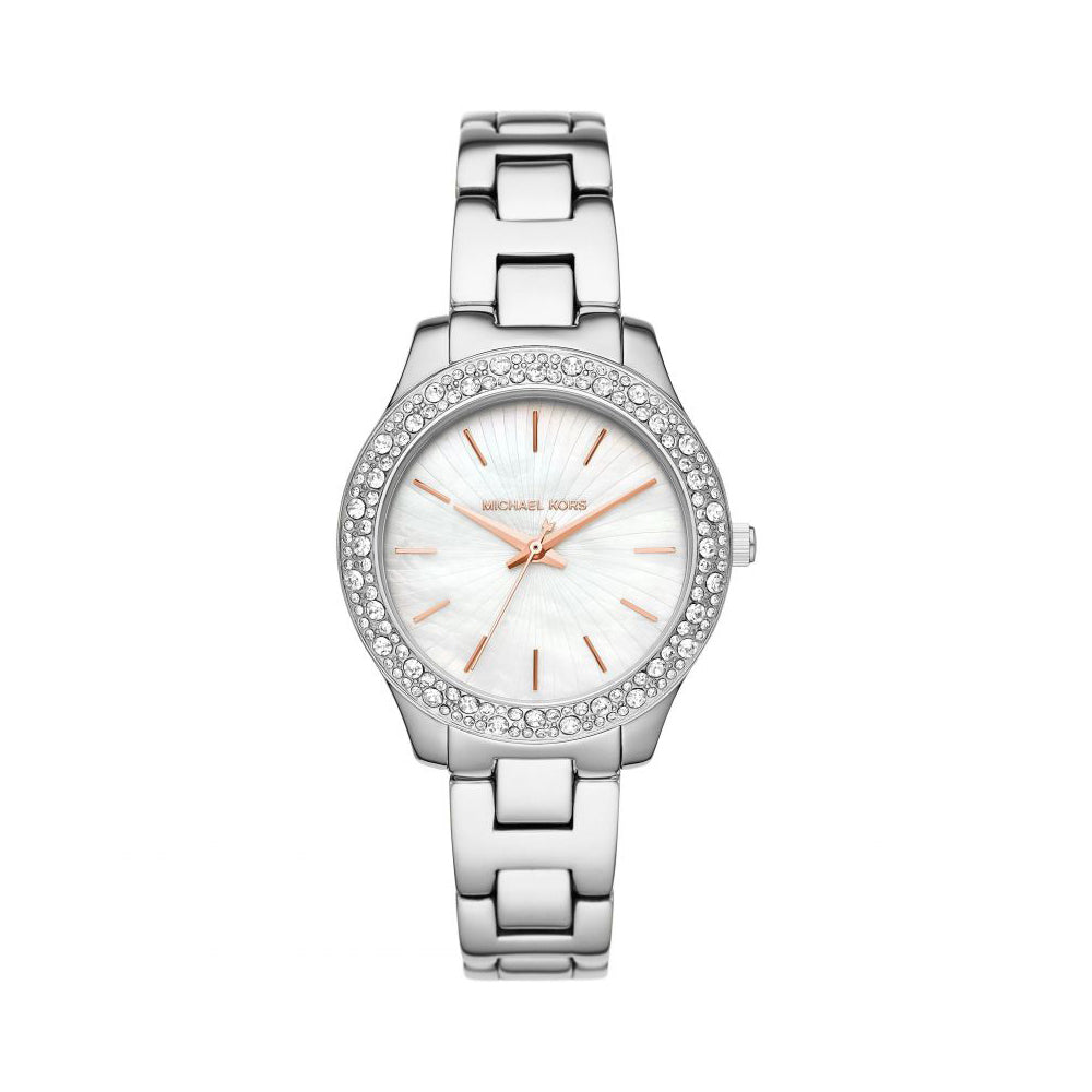 Michael Kors Mother of Pearl Analog Women&