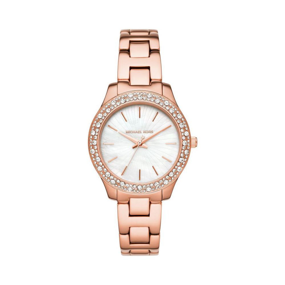 Michael Kors Mother of Pearl Analog Women&
