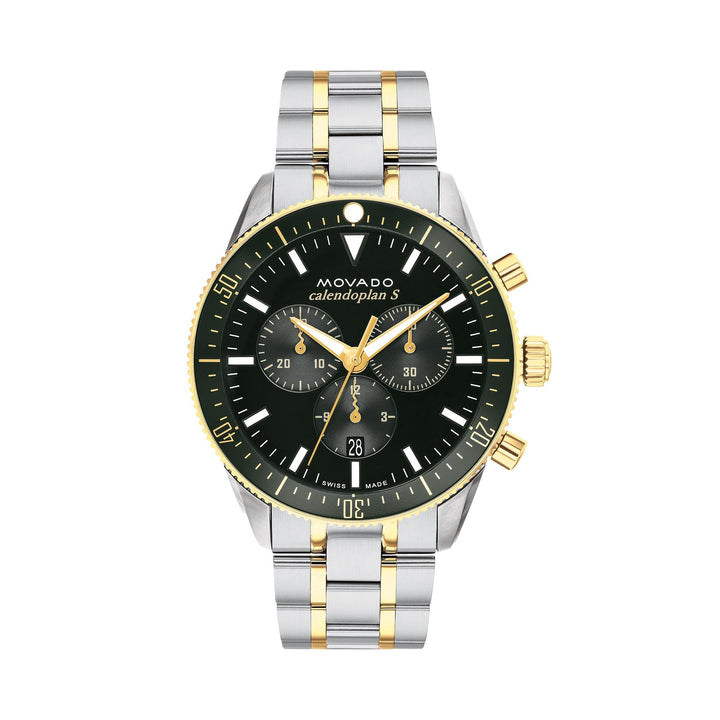 Movado Bold Men's Watch Silver Tone Case Quartz