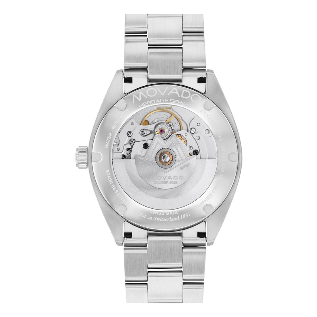 Movado Men's Torquoise Dial Watch Silver Tone Case Quartz