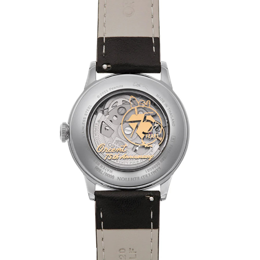 ORIENT CLASSIC BAMBINO 38 75TH ANNIVERSARY PEANUTS EDITION AUTOMATIC GENTS WATCH