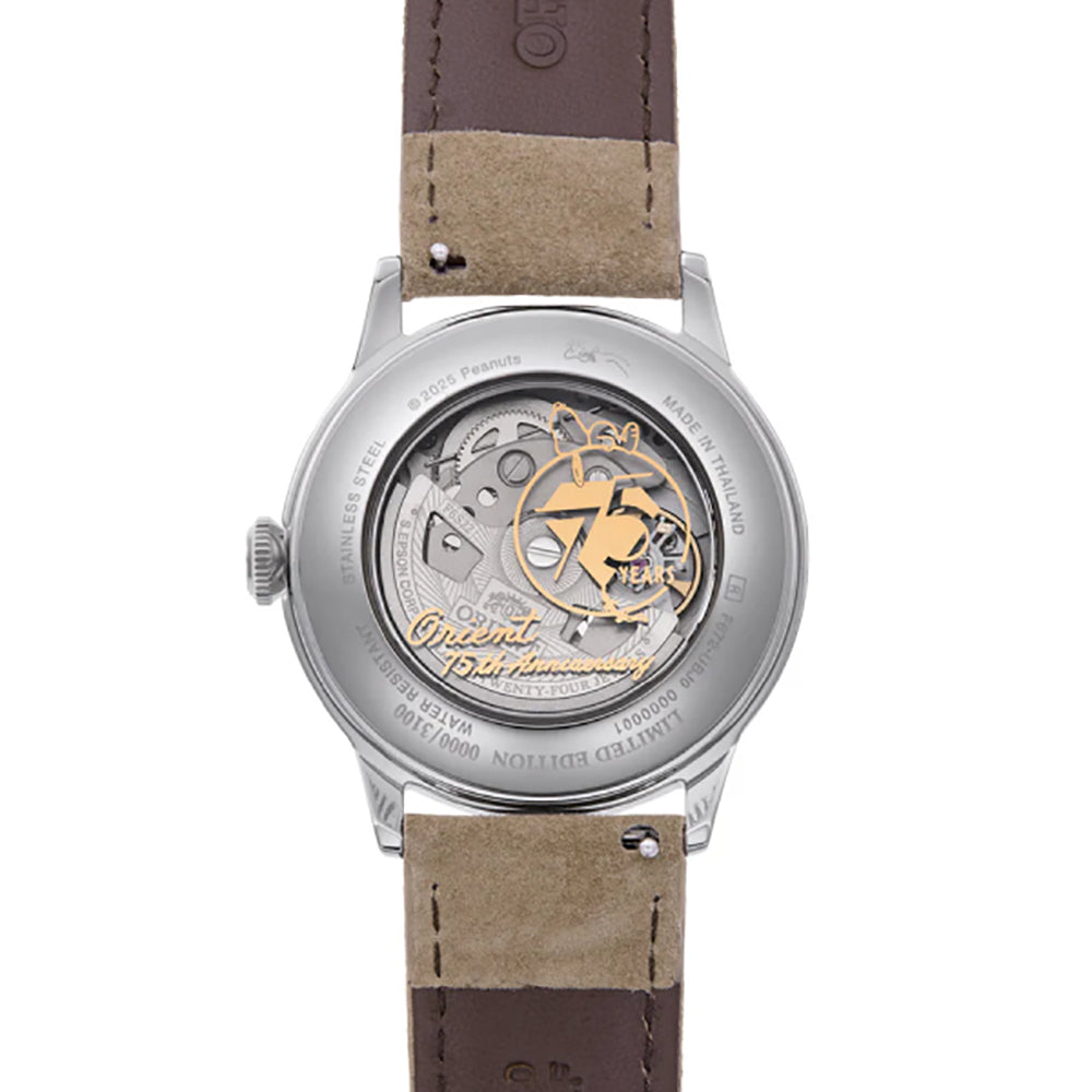 ORIENT CLASSIC BAMBINO 38 75TH ANNIVERSARY PEANUTS EDITION AUTOMATIC GENTS WATCH