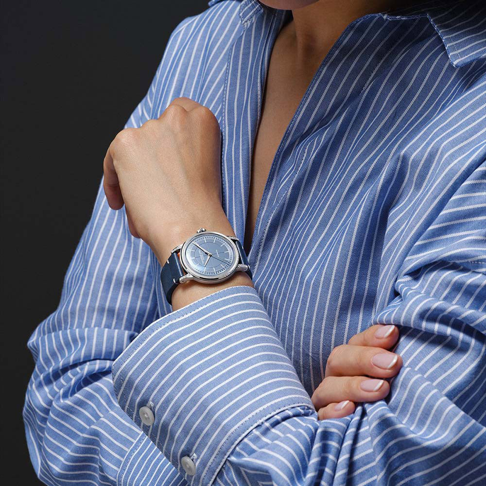 Raymond Weil Millesime Stainless Steel Case Diamond Denim Blue Dial Automatic Watch