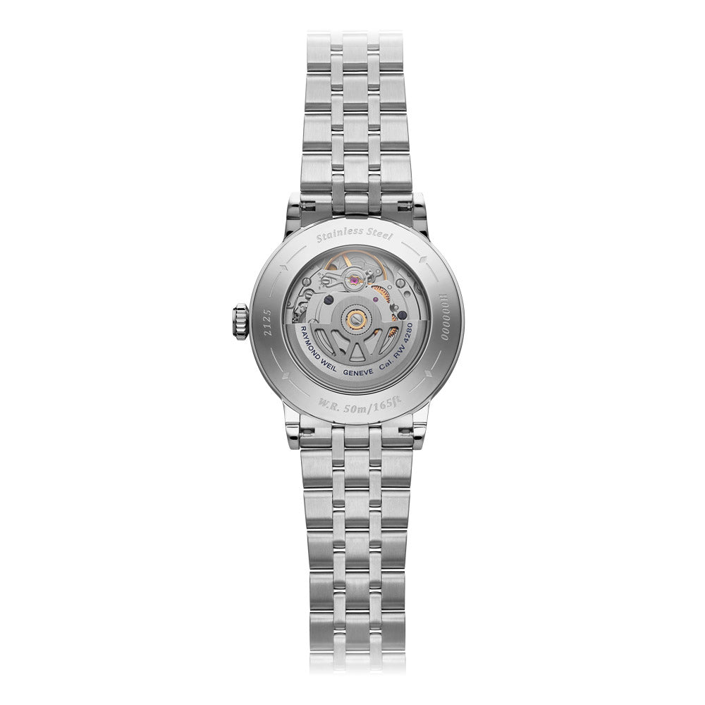 Raymond Weil Millesime Stainless Steel Dmnd Case Daimond Denim Blue Dial Automatic Watch