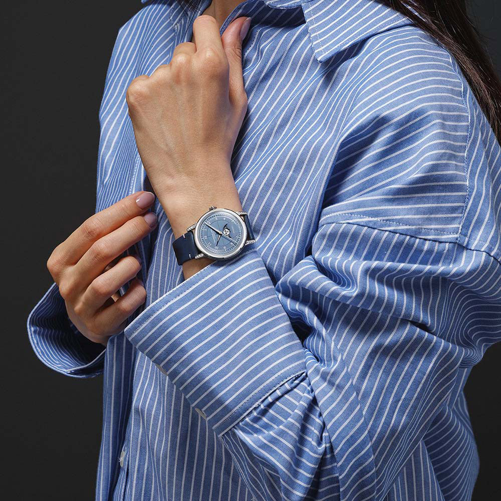 Raymond Weil Millesime Stainless Steel Dmnd Case Diamond Denim Blue Dial Automatic Watch