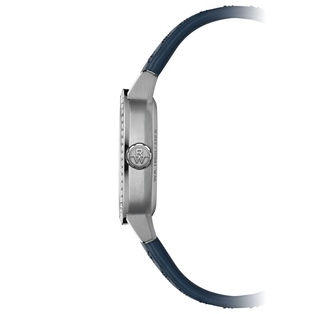 Raymond Weil Freelancer Women's Automatic Blue Dial Leather Watch 34.5mm