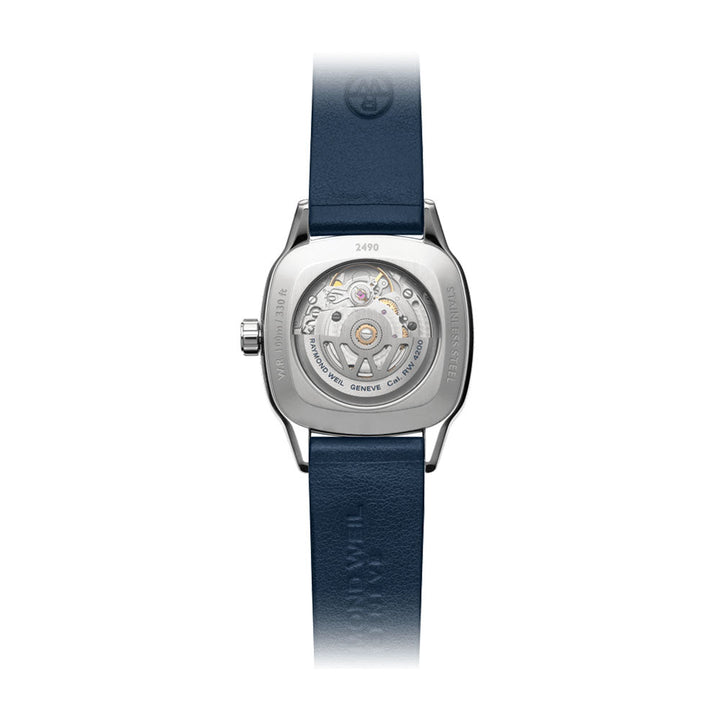 Raymond Weil Freelancer Women's Automatic Blue Dial Leather Watch 34.5mm