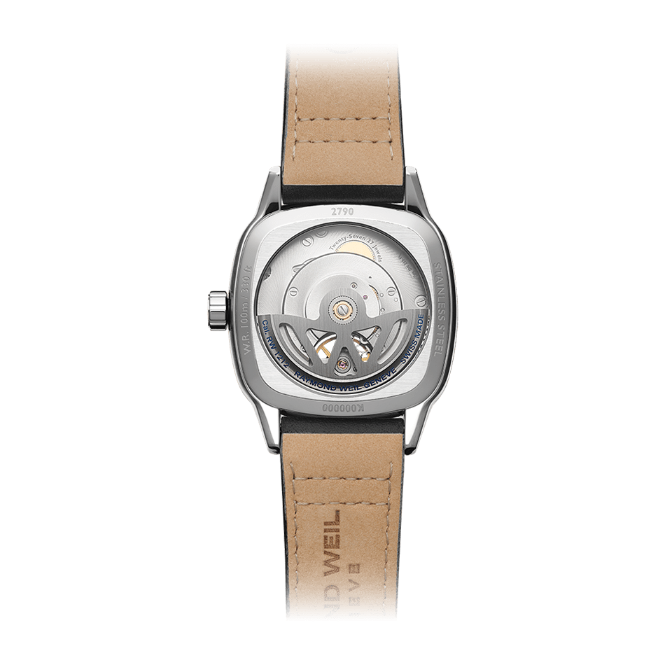 Raymond Weil Freelancer Calibre RW1212 Men’s Automatic Black Leather Strap Watch  40 X 40mm