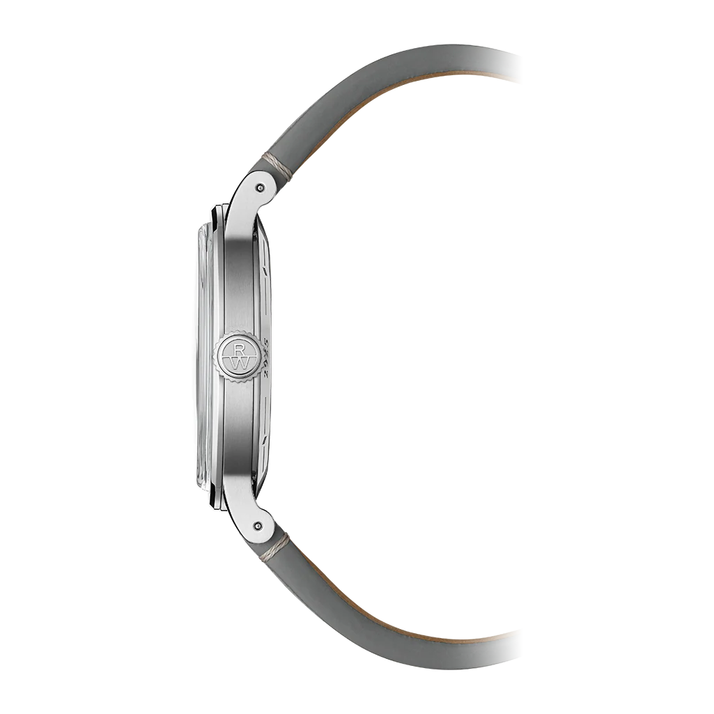 Raymond Weil Millesime Men's Automatic Grey Leather Strap Watch 39.5mm