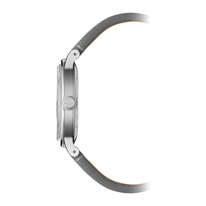 Raymond Weil Millesime Men's Automatic Grey Leather Strap Watch 39.5mm