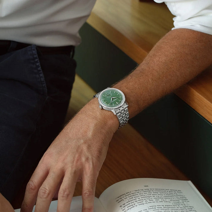 Raymond Weil Millesime Stainless Steel Case Green Sector Dial Automatic Watch