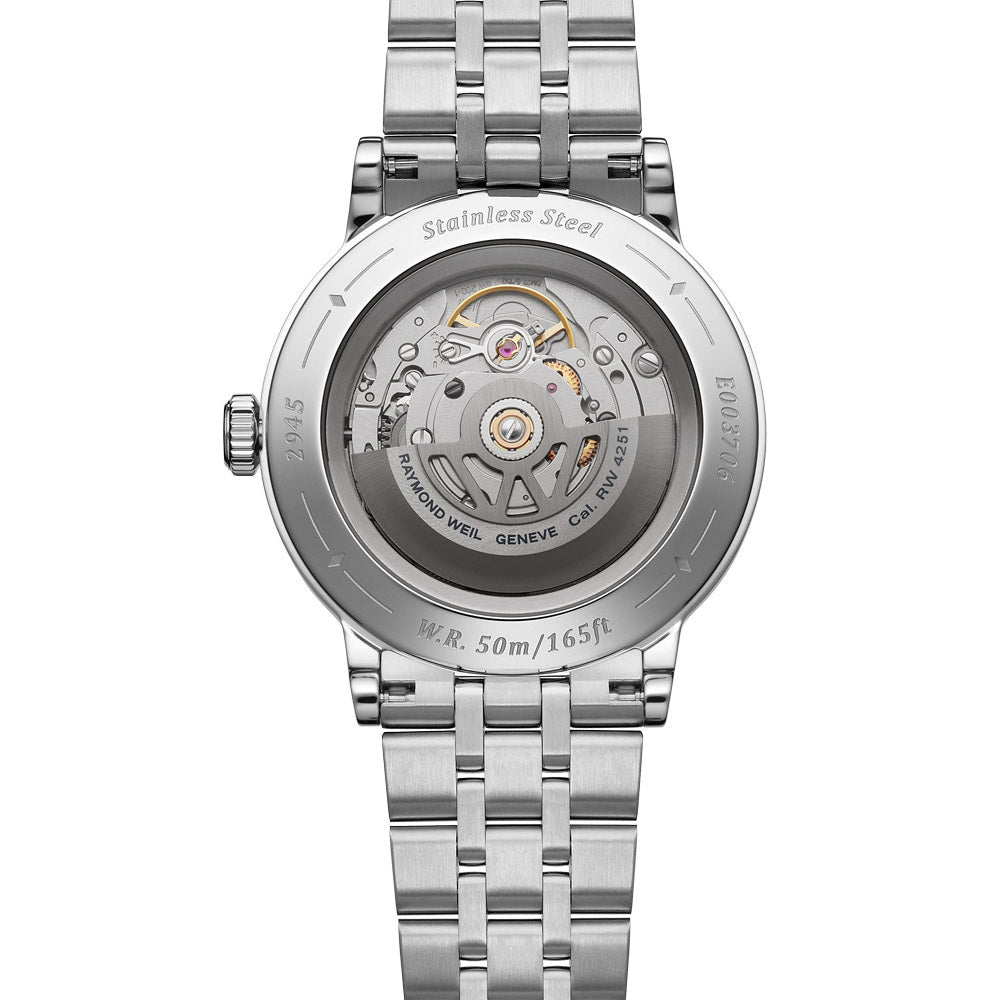Raymond Weil Millesime Stainless Steel Case Silver Sector Dial Automatic Watch