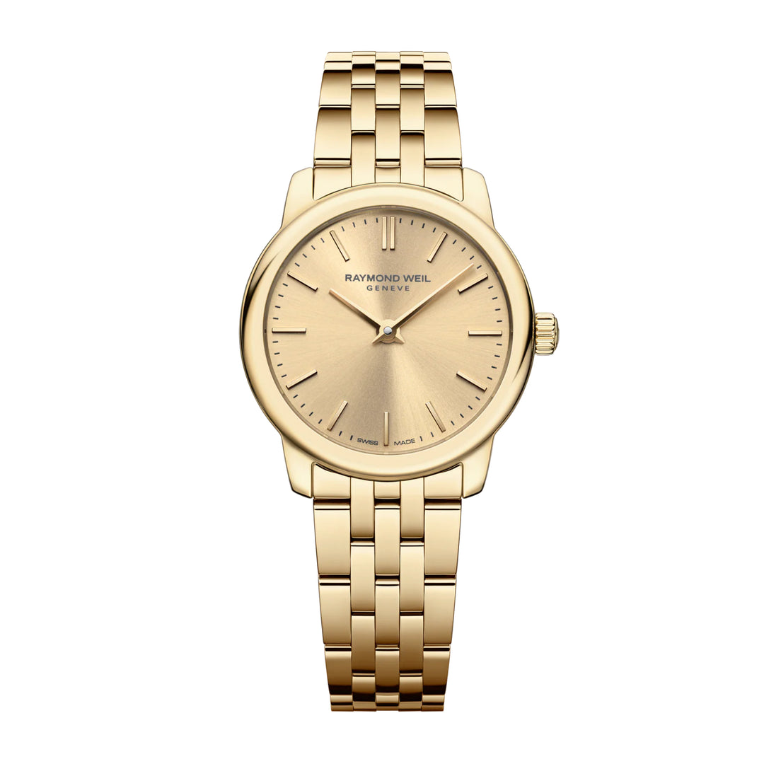 RAYMOND WEIL TOCCATA LADIES CLASSIC GOLD DIAL QUARTZ WATCH