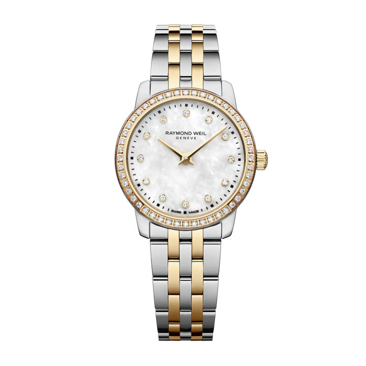 RAYMOND WEIL TOCCATA LADIES CLASSIC TWO-TONE GOLD 60 DIAMOND STEEL QUARTZ WATCH