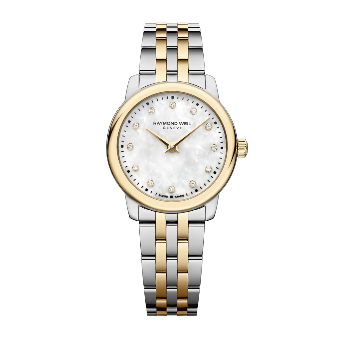 RAYMOND WEIL TOCCATA LADIES CLASSIC TWO-TONE GOLD DIAMOND STEEL QUARTZ WATCH