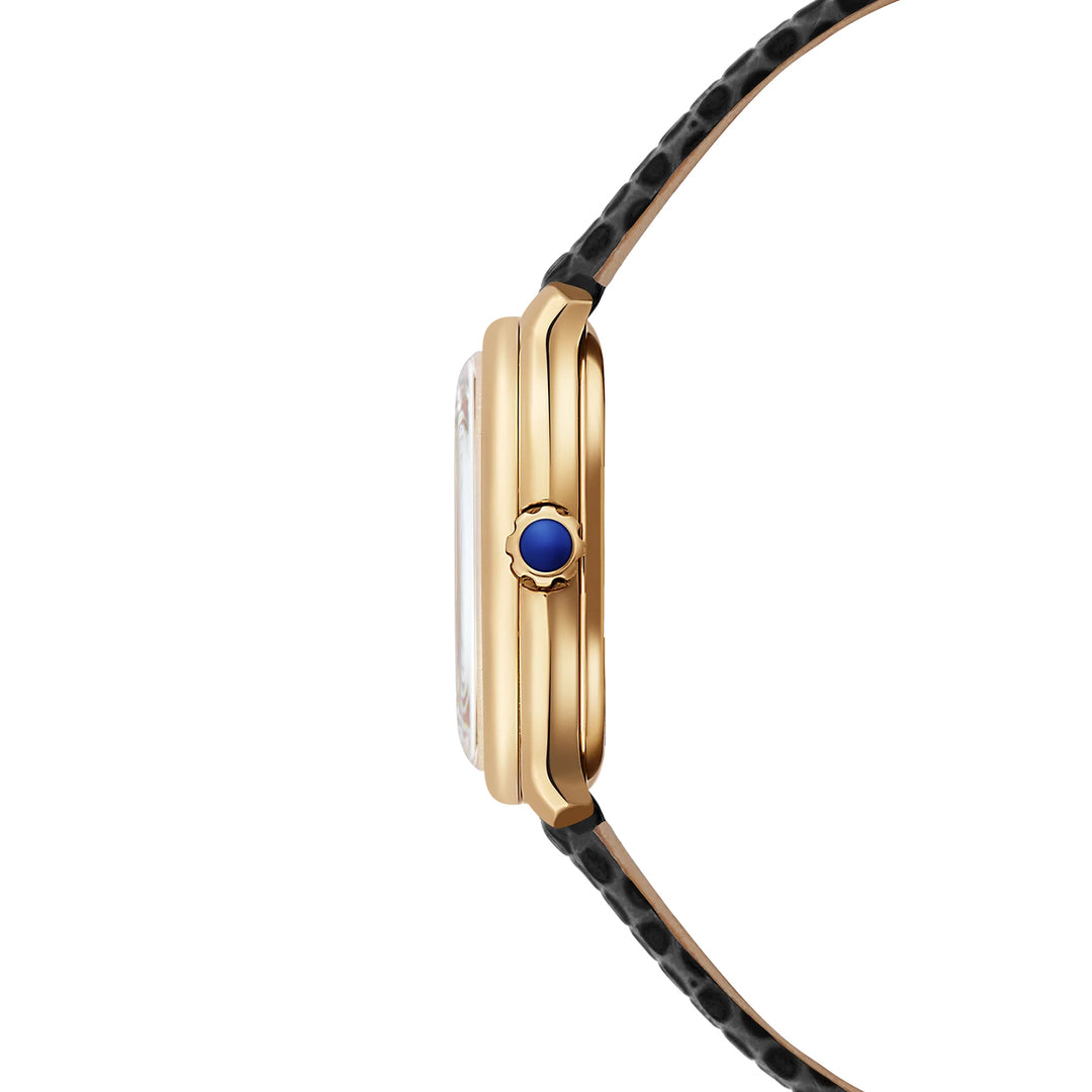 RAYMOND WEIL TOCCATA LADIES HERITAGE YELLOW GOLD PLATED LEATHER STRAP QUARTZ WATCH 28 MM