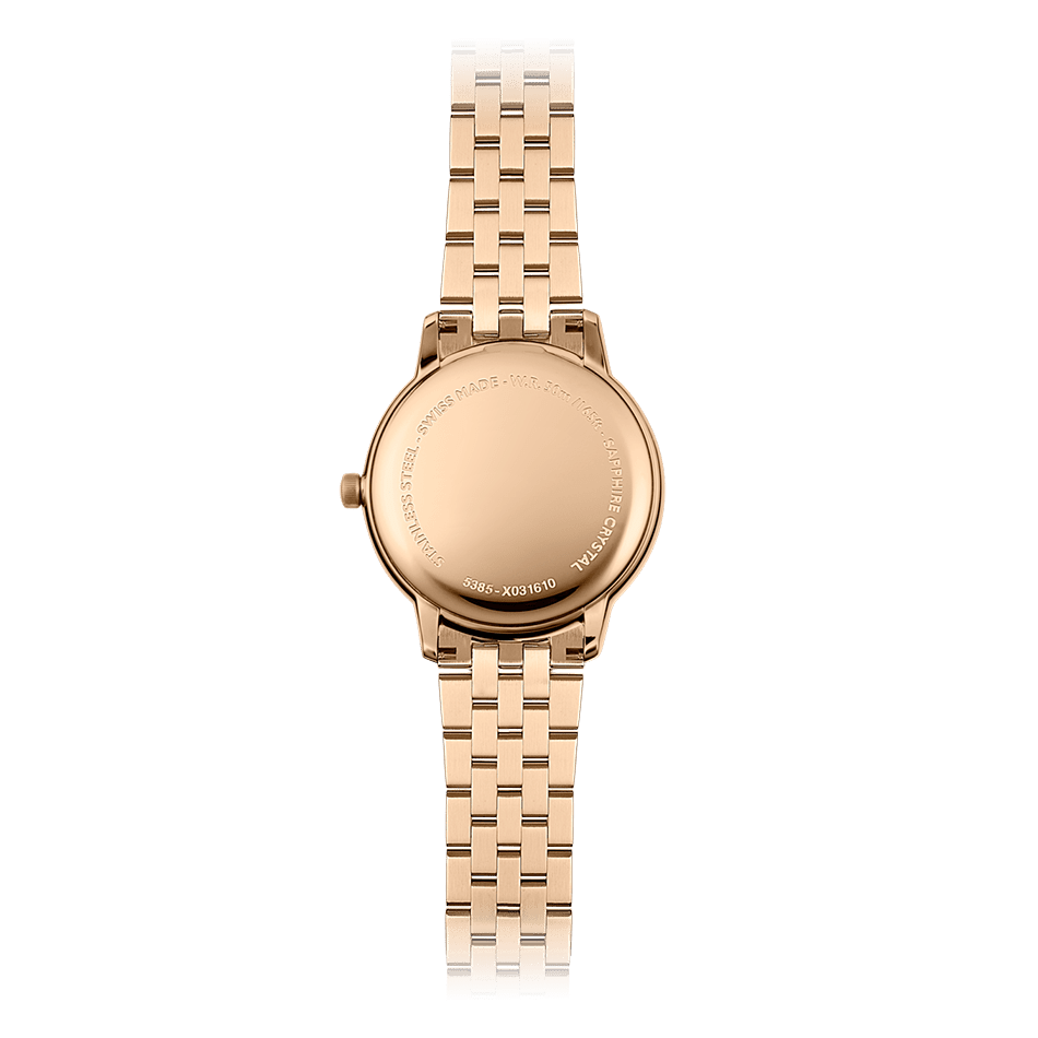 Raymond Weil Toccata Ladies Rose Gold PVD 80 Diamonds Quartz Watch 34mm