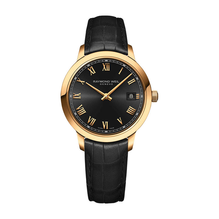 Raymond Weil Toccata Women's Gold PVD Leather Quartz Watch 29mm