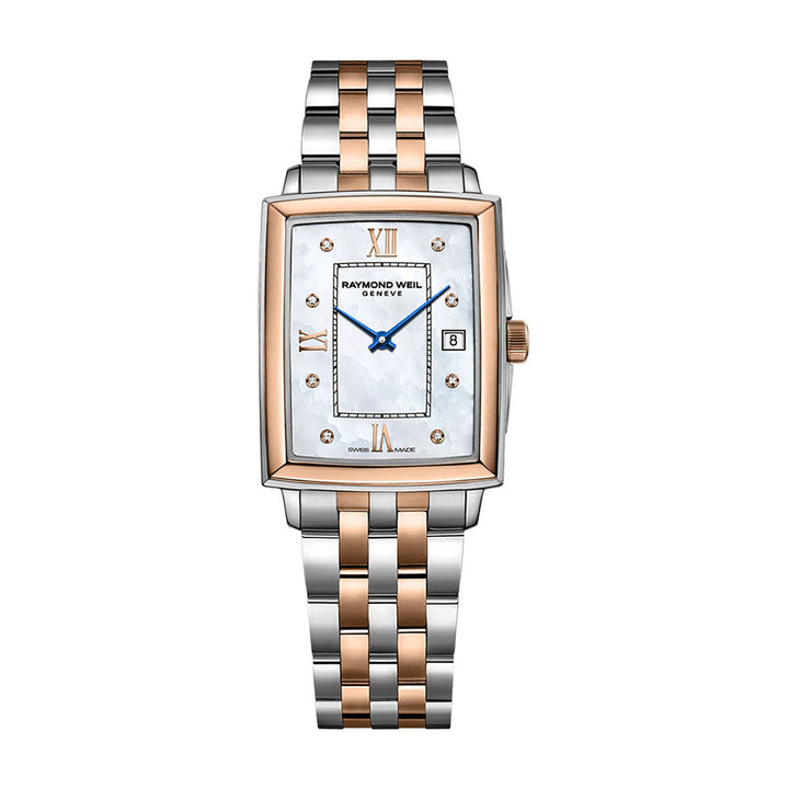 Raymond Weil Toccata Women's Two-Tone Rose Gold Quartz Watch 22.6 X 28.1mm