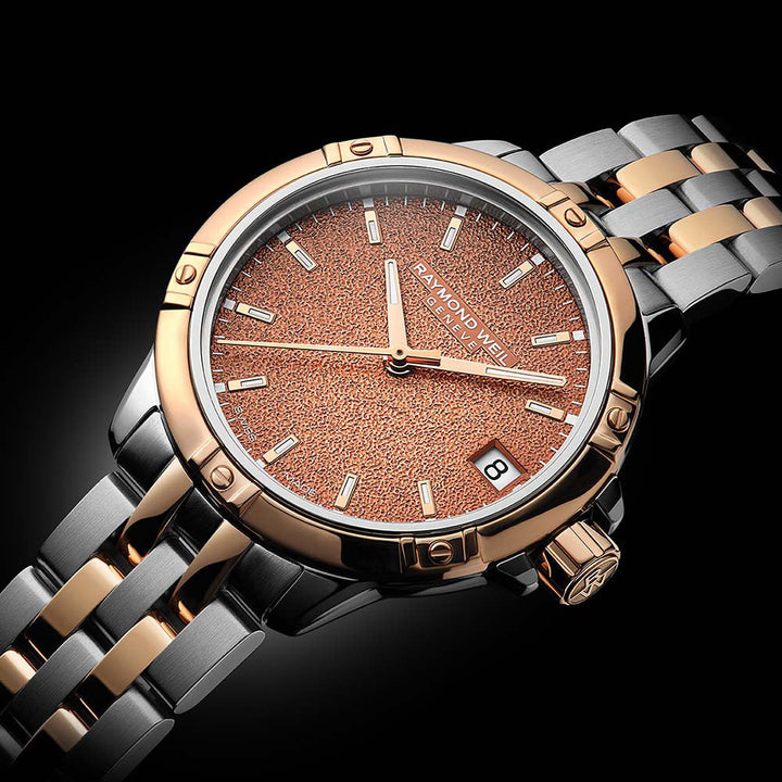 Tango Pvd Raymond Weil Tango Rose Gold Pvd Plated Case Terracotta Frosted Dial Q ...