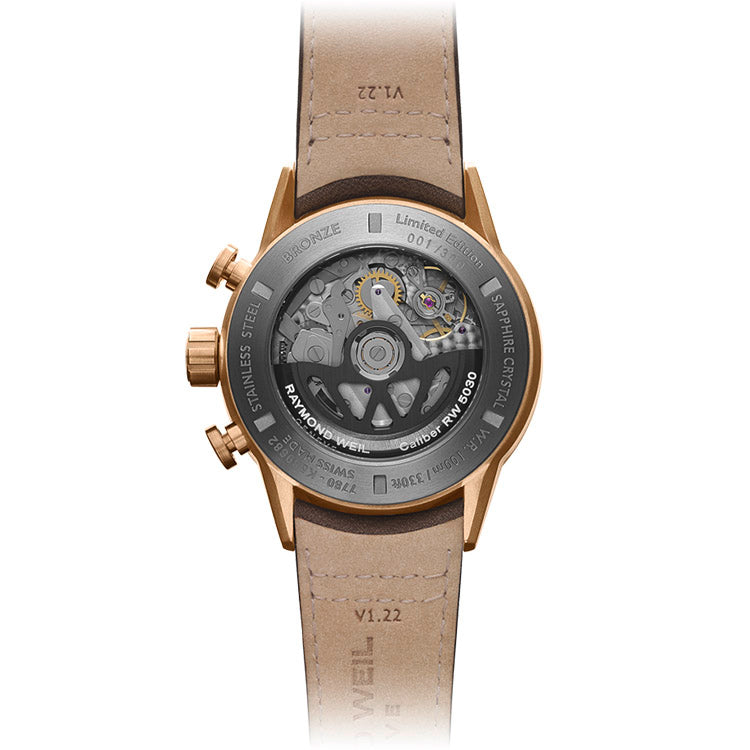 Raymond Weil Freelancer Limited Edition Men's Automatic Bi-Compax Bronze Black Gradient Dial Watch