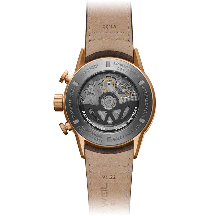 Raymond Weil Freelancer Limited Edition Men's Automatic Bi-Compax Bronze Black Gradient Dial Watch