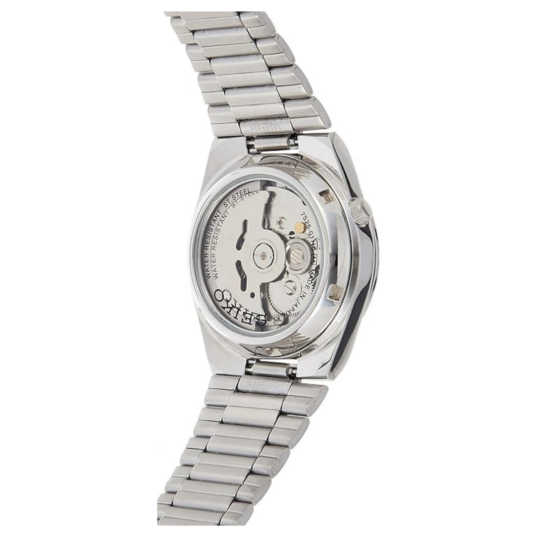 Seiko 5 Automatic Black Arabic Dial Stainless Steel Men's Watch SNK063J5