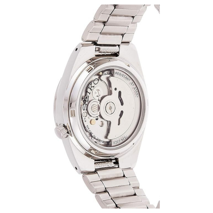 Seiko Mens Automatic Watch, Analog Display And Stainless Steel Strap Snk559J1