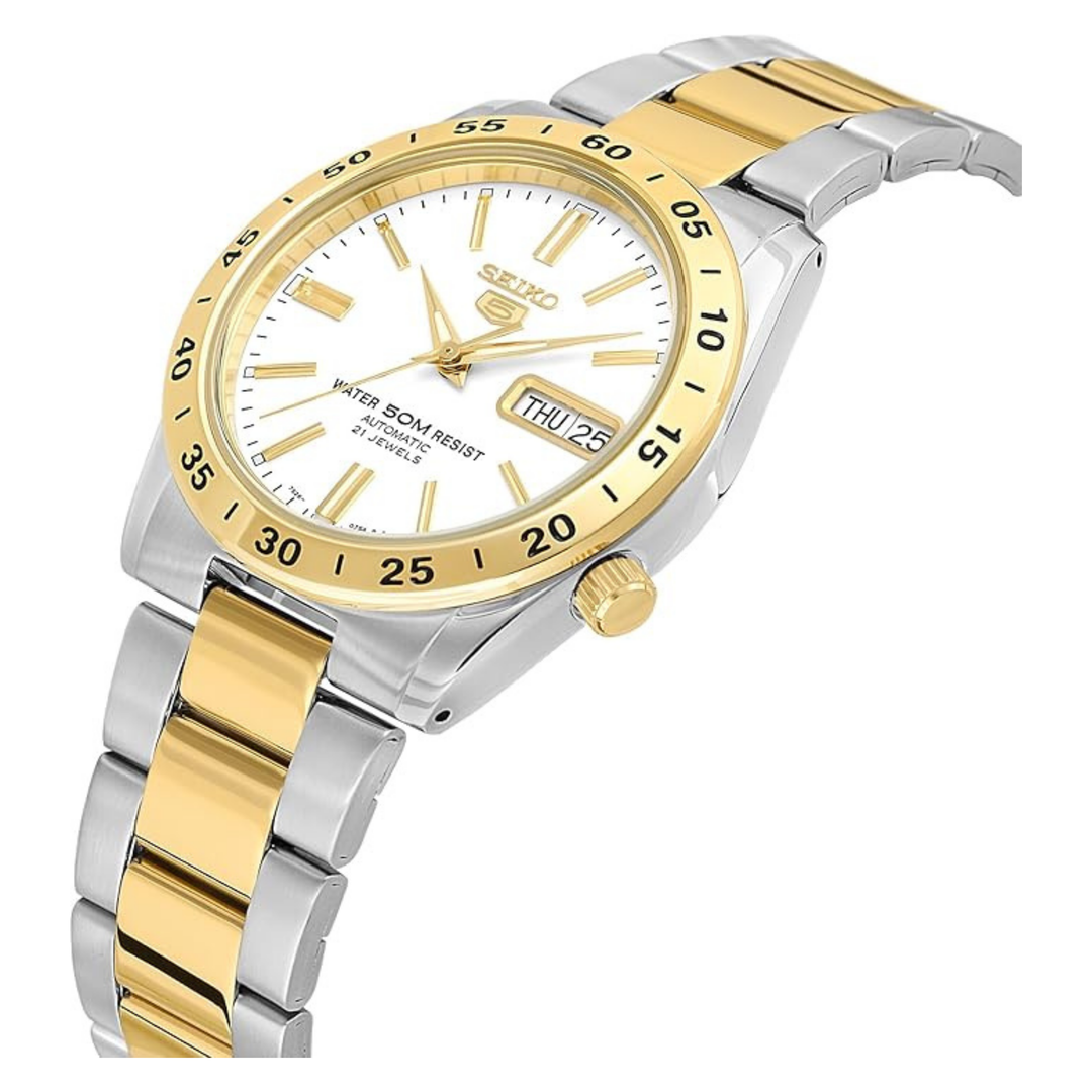 Seiko Men's Automatic Watch With Analog Display And Stainless Steel Strap Snke04J1, Silver